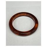 Vintage Bakelite "Root Beer" Bangle Bracelet
