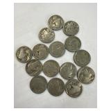 15 Buffalo Indian Head Nickels