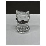 Vintage Spode Crystal Owl Paperweight
