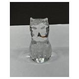 Vintage Spode Crystal Owl Paperweight