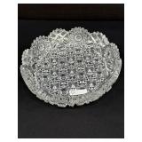 Antique American Brilliant Cut Glass Shallow Bowl
