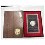Silver Brown Ikes Dollar Proof Mint SF