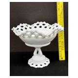 Vintage Westmoreland White Milk Glass Fruit Bowl
