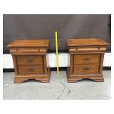 2 Tall 3 Drawer Bedsides
