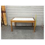 Tile Top Yellow Pine Dining Table