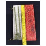Vintage Spinach Jade Chinese Chopsticks