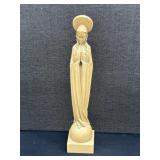 Vintage Virgin Mary Wooden Praying Figurine