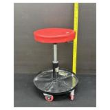 Mechanics Red Pneumatic Rolling Stool