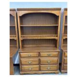 Saybrook Maple By Dixie Mid Century Dresser/Hutch