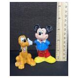 Disney Pluto and Mickey Mouse Salt & Pepper