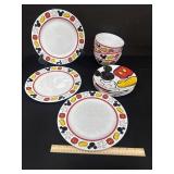 Lot of Disney Mickey Mouse Dishes