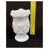 Vintage Westmoreland Celery Milk Glass Vase