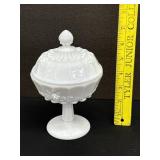 Vintage Westmoreland Milk Glass Pedestal Candy