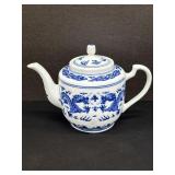 Vintage Jingdezhen Blue & White Dragon Tea Pot