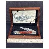 Collectors NRA Pocket Knife in Wooden Case