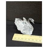 Large Crystal Swan Figurine