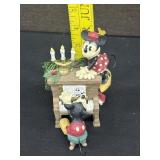 Vintage Midwest Mickey & Minnie Piano Figurines