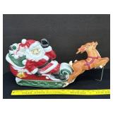 1970 Empire Plastics Santa & Reindeer