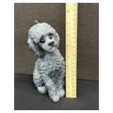 Vintage Black Poodle Candl
