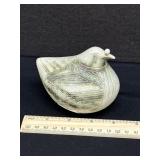 Vintage Signed Art Pottery Bird Figurine