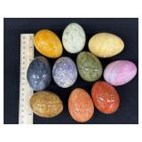 Lot of Vintage Heavy Marble Eggs