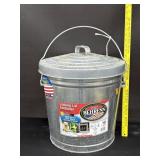Behrens Locking Lid Galvanized Container 10 Gal