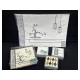 Vintage New Stock Placemats Coasters Napkins Asian
