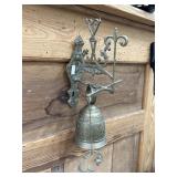 Antique Brass Monastery Bell He Who Touches Me