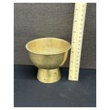 Vintage Brass Pedestal Bowl Korea