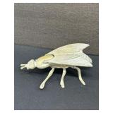 Large Antique Italian Brass Fly Ashtray