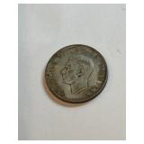 1939 .500 Silver British 2 Shilling Coins