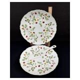 2 Old Folley Cake Plate - Platters W/Server
