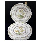 8 Spode Copeland Wicker Dell Dinner Plates 10 5/8"