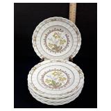 8 Spode Copeland Wicker Dell Luncheon Plates 8"
