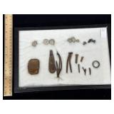 Dug Relics From Civil War Battle Field In Camp
