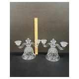 American Fostoria Pair Of Candelabras