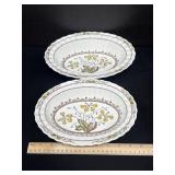 2 Spode Copeland Wicker Dell Casseroles