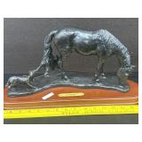Signed Montana Life Styles Bronze Finish Sculpture