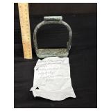 Heavy Brass Artillery Sattle Stirrup