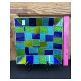 Georges Briard Leaded Stained Glass Tray