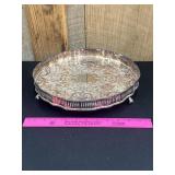 Vintage Reed & Barton Footed Silverplate Tray