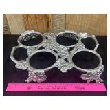 Arthurs Court 4 Dip Sauce Serving Tray Grapevine