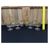 8 Georges Briard Mid Century Cocktail Glasses 22K