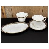 Waterford Powerscout Underplate 2 Cups 1 Saucer