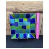 Georges Briard Leaded Stained Glass Tray