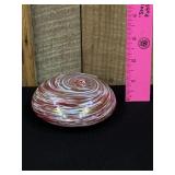 Vintage Art Glass Studio Swirl Paper Weight