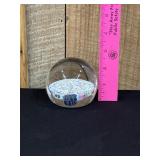 Italian Milleford Glass Paper Weight