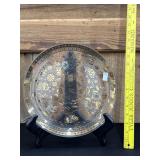 Georges Briard Footed Cake Plate Persian Gardens