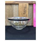 Georges Briard Chip & Dip Silver Overlay Bowl