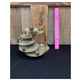 Antique Solid Brass 7 Tiered Adjustable Candelabra